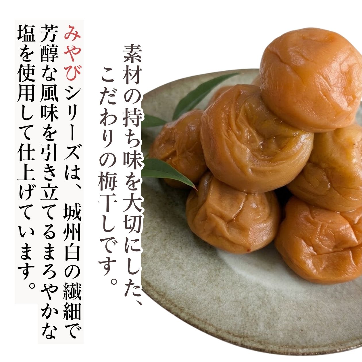 雅シリーズ白漬け梅
