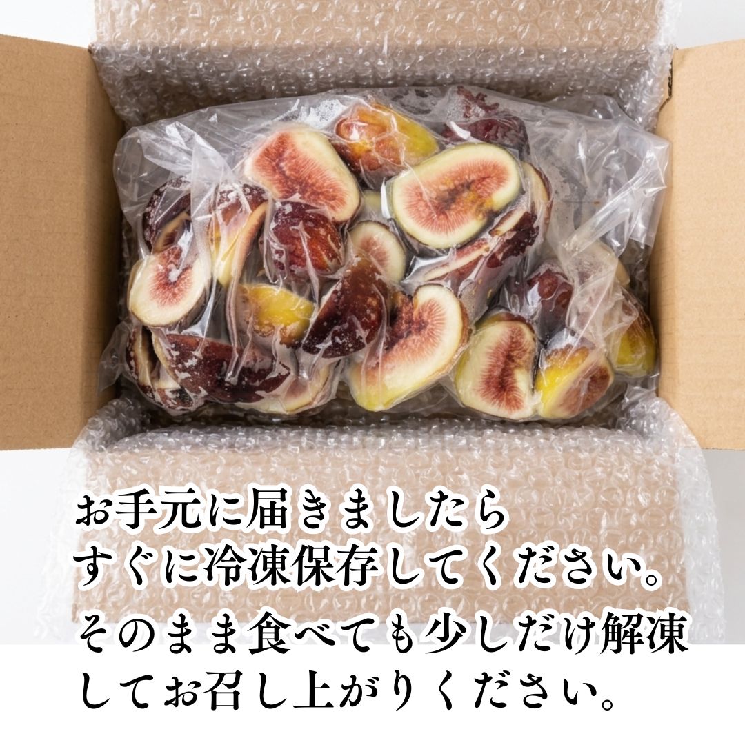 京都府城陽市特産冷凍いちじく皮つき